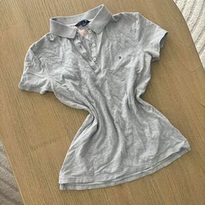 Tommy Hilfiger Y2K Gray Polo Small